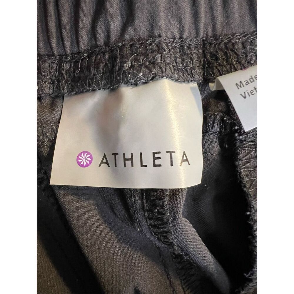 Athleta Women's Jogger Capri Pants Standard Size 8 Black Casual Activewear - Picture 4 of 10